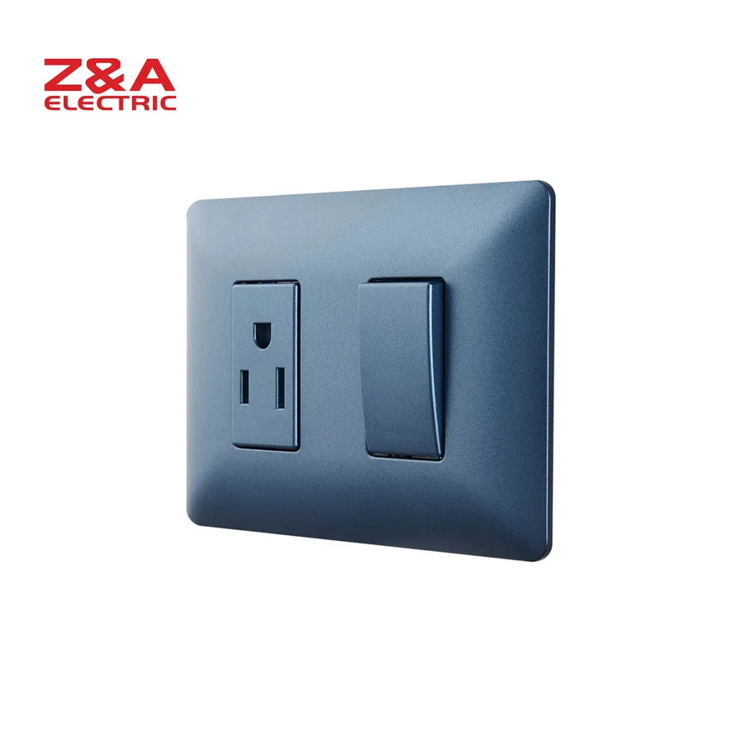 CE/CCC PC Material Wall Switch and Socket Wholesale Factory Supply High Quality Electrical Light Home Socket Light Wall Switch